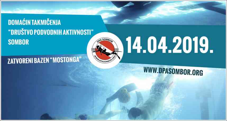 Poziva na takmičenja - Podvodne veštine - Sombor, 14.04.2019