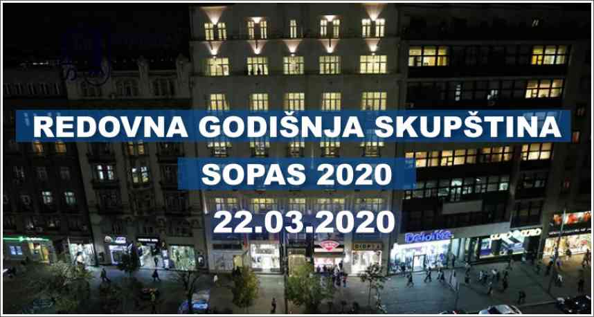 Redovna godišnja Skupština - SOPAS 2020
