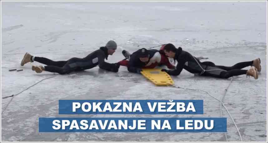 Pokazna vežba spasavanja na ledu