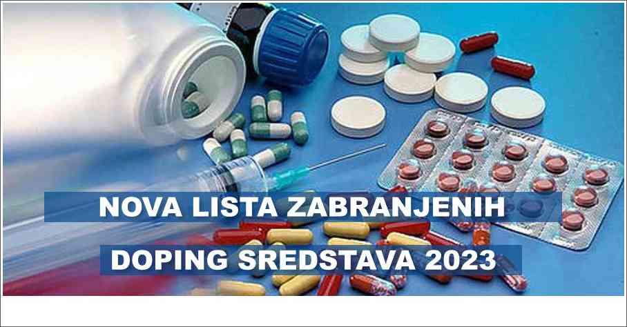 Nova Lista zabranjenih doping sredstava 2023