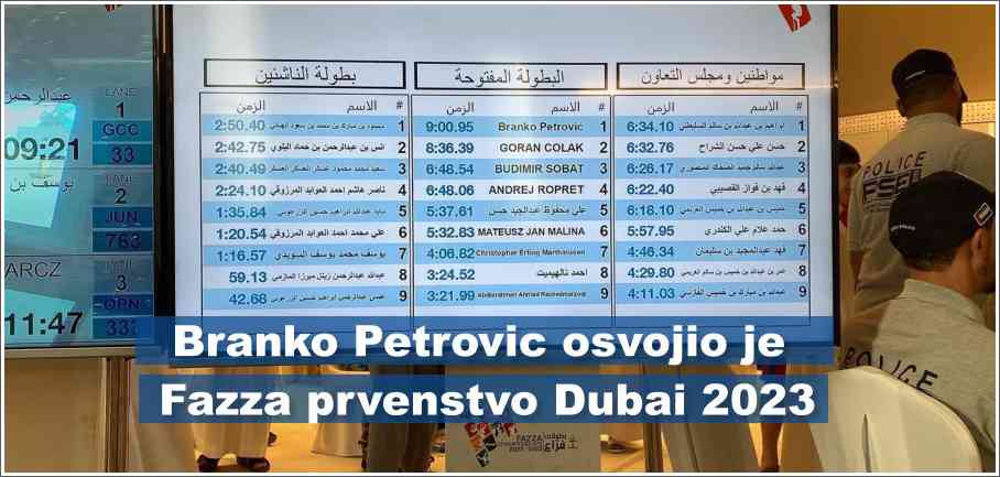 Branko Petrovic osvojio je Fazza prvenstvo u ronjenju na dah - Dubai 2023