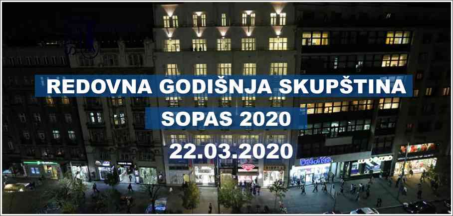 Redovna godišnja Skupština - SOPAS 2020