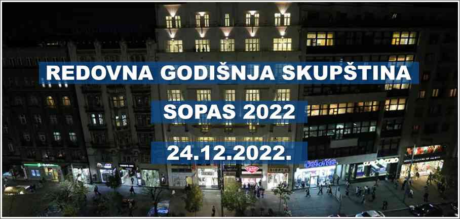 Redovna - izborna godišnja Skupština - SOPAS 2022